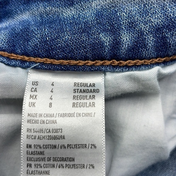 American Eagle Women’s Distressed Highest Rise Jegging, size 4 - Picture 5 of 13